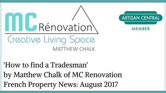 You are currently viewing How to Find a Tradesman in France